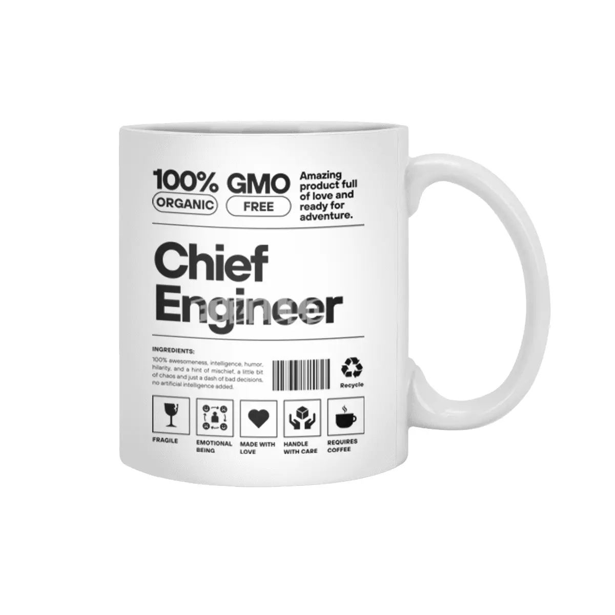 Chief Engineer black label Beyaz Kupa