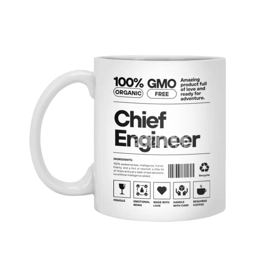 Chief Engineer black label Beyaz Kupa