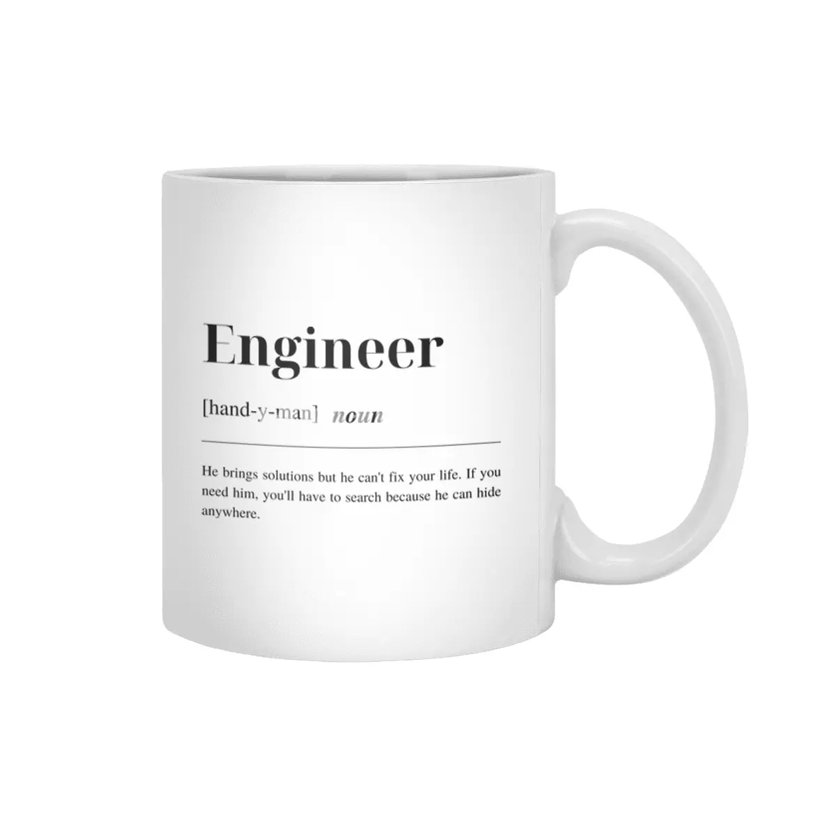 Engineer definition Beyaz Kupa