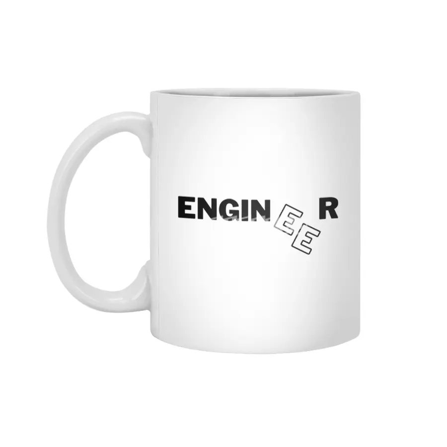 Engineer funny design Beyaz Kupa