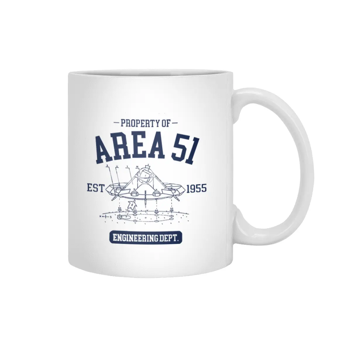 Property of Area 51 Engineering Dept Beyaz Kupa
