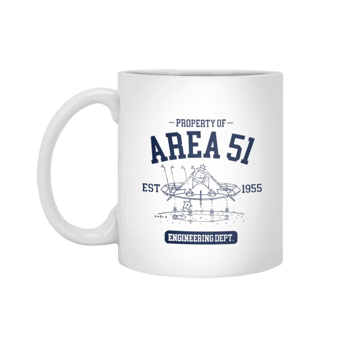 Property of Area 51 Engineering Dept Beyaz Kupa
