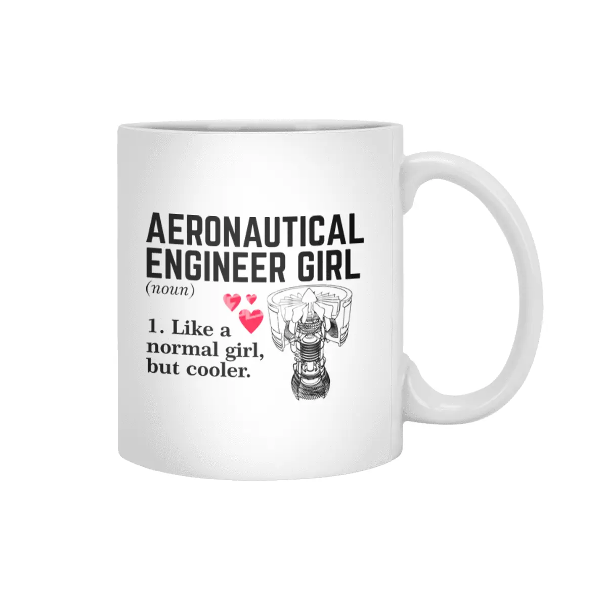 Aeronautical Engineer Girl Beyaz Kupa