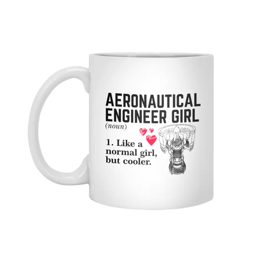 Aeronautical Engineer Girl Beyaz Kupa