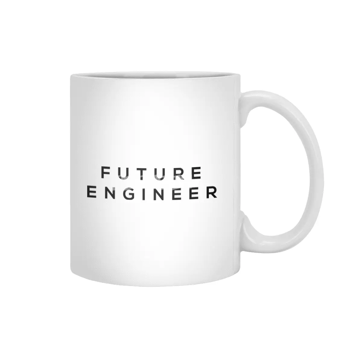 Future Tee Black Print - Engineer Beyaz Kupa