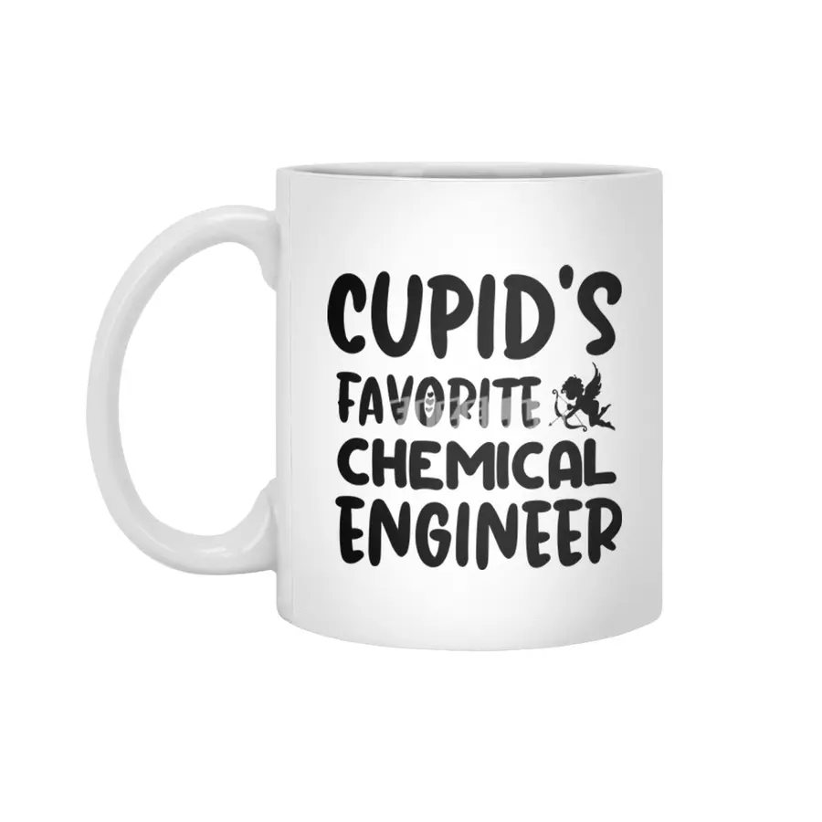 Cupids Favorite Chemical Engineer Valentines Day Beyaz Kupa