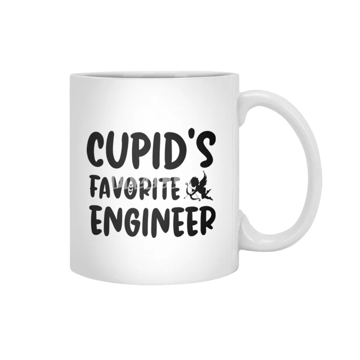 Cupids Favorite Engineer Funny Valentines Day Gift Beyaz Kupa