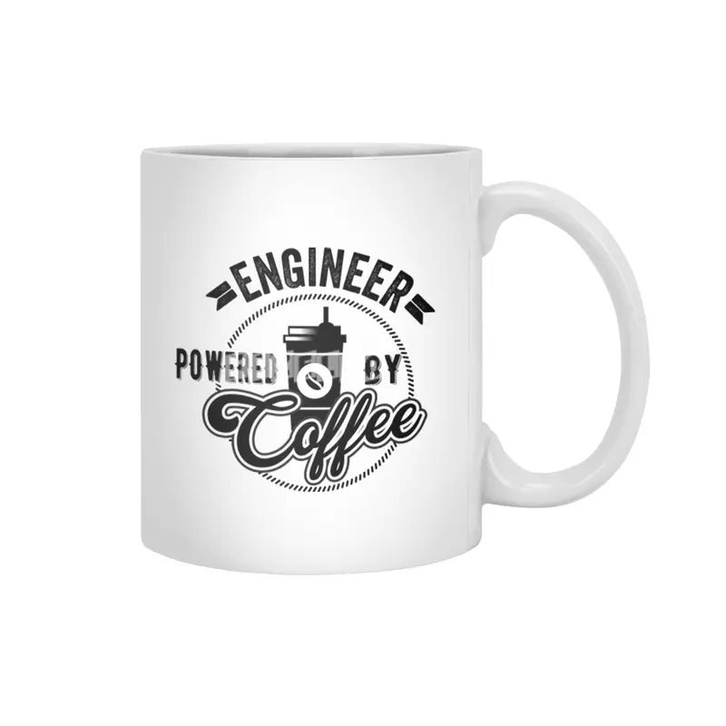 Engineer Powered By Coffee Gift Idea Beyaz Kupa