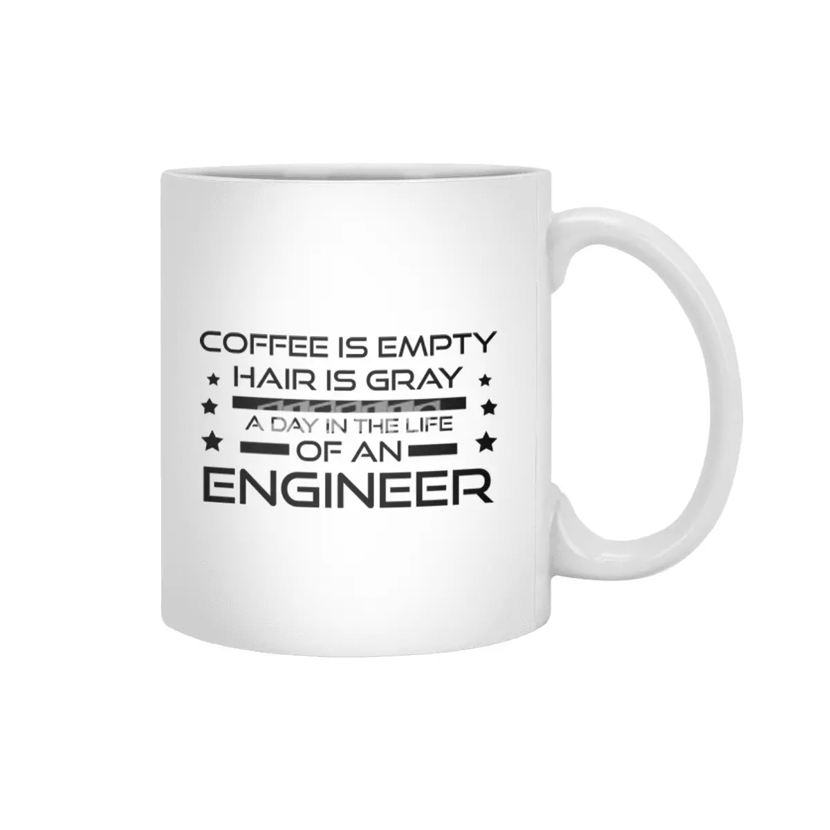 Engineer gray hair Beyaz Kupa