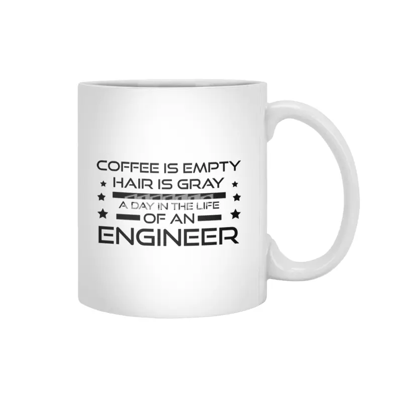 Engineer gray hair Beyaz Kupa