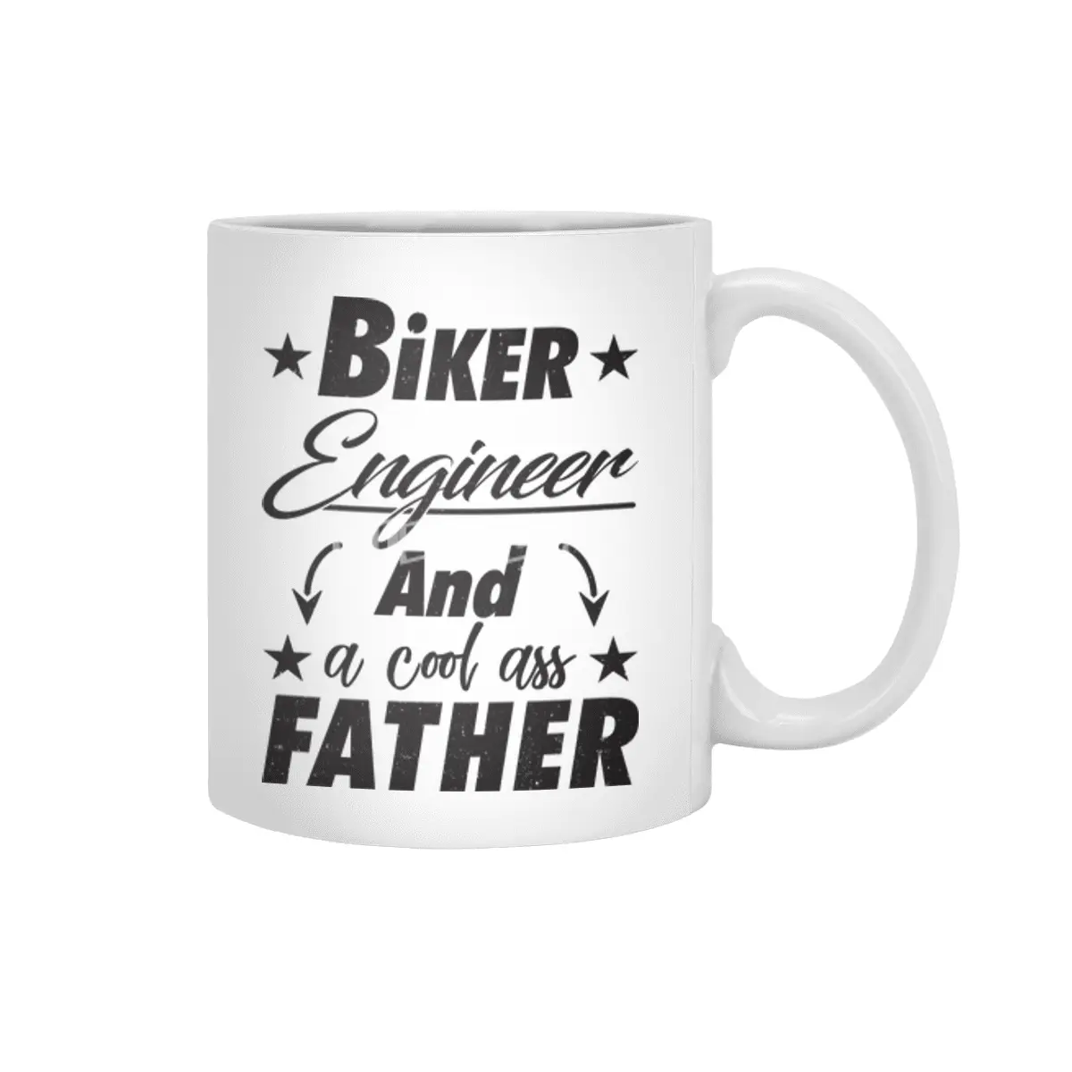 Biker Engineer Father Beyaz Kupa