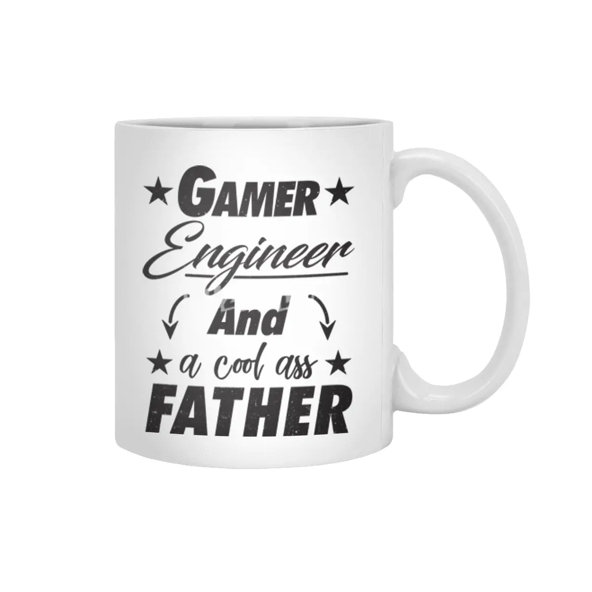 Gamer Engineer Father Beyaz Kupa