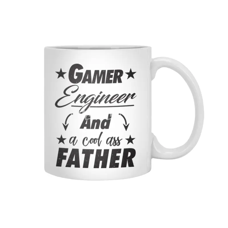 Gamer Engineer Father Beyaz Kupa