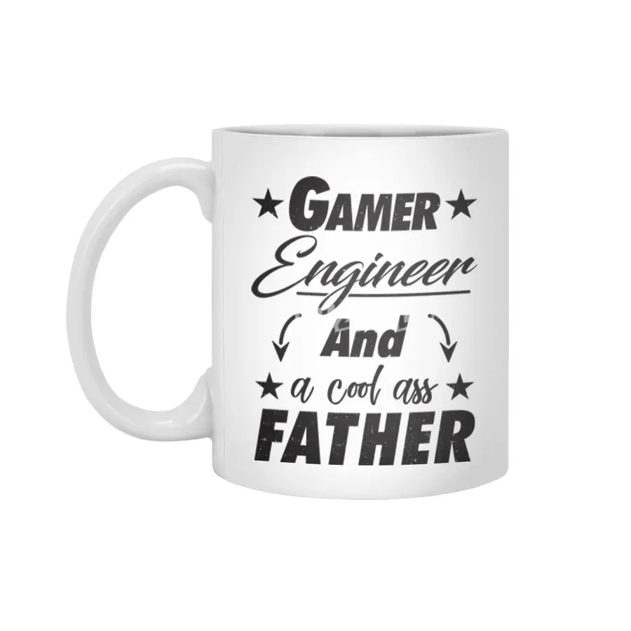 Gamer Engineer Father Beyaz Kupa