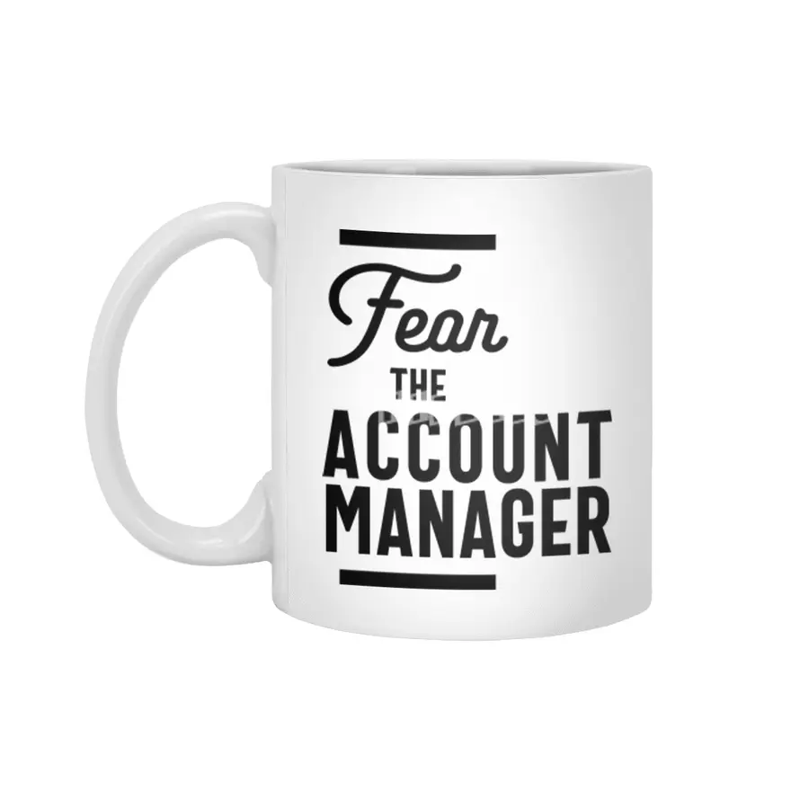 Account Manager Gift Funny Job Title Profession Birthday Idea Beyaz Kupa