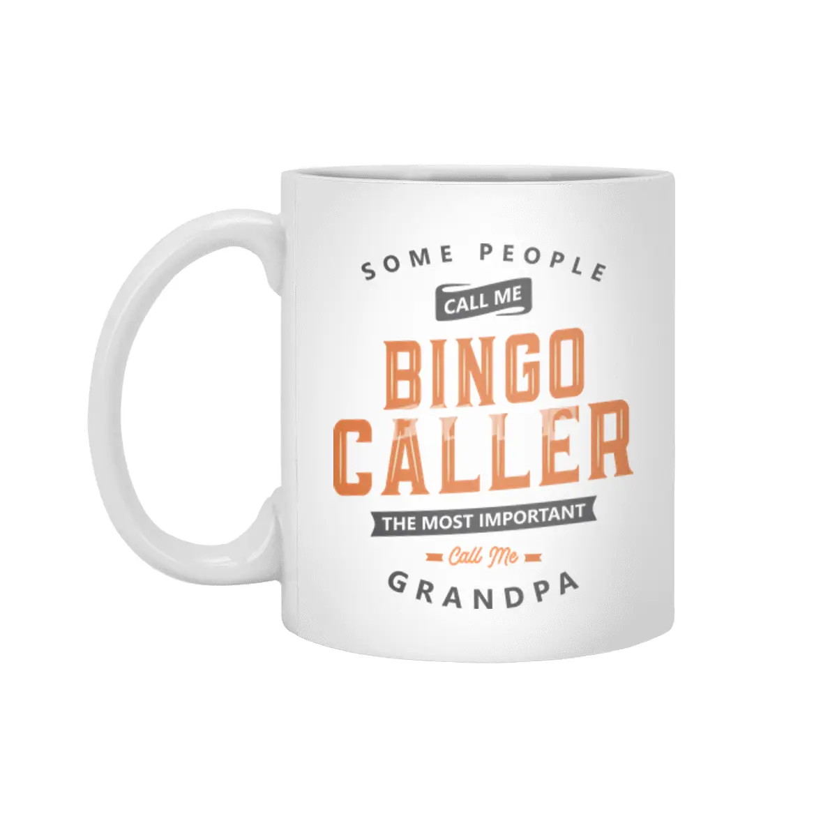Bingo Caller Funny Job Title Profession Birthday Worker Beyaz Kupa