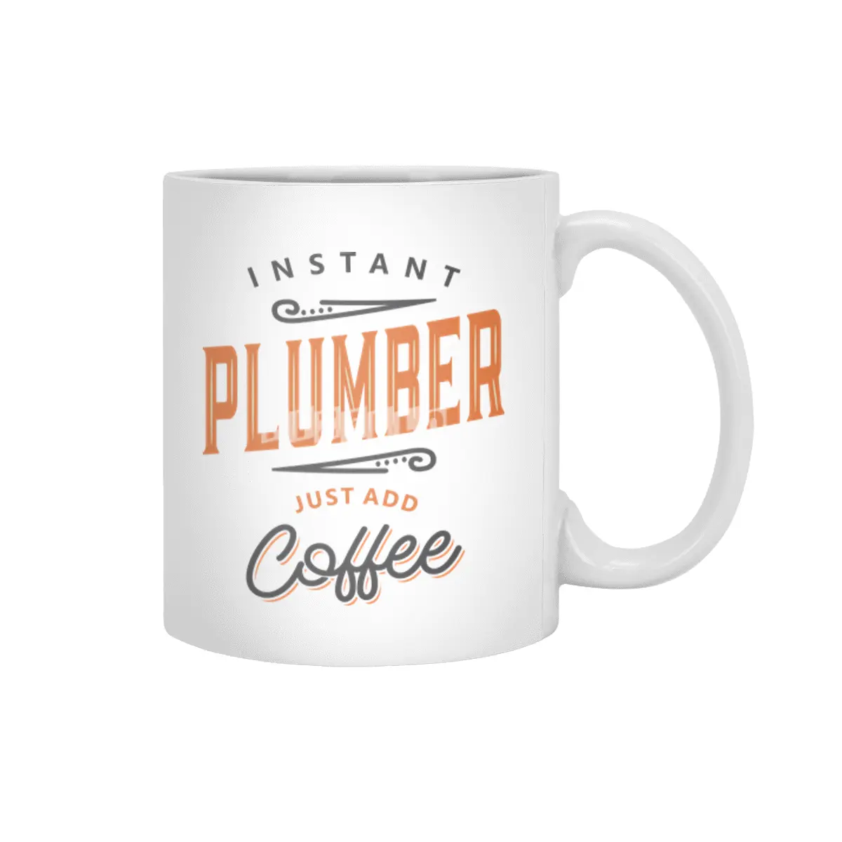 Plumber Funny Job Title Profession Birthday Worker Beyaz Kupa
