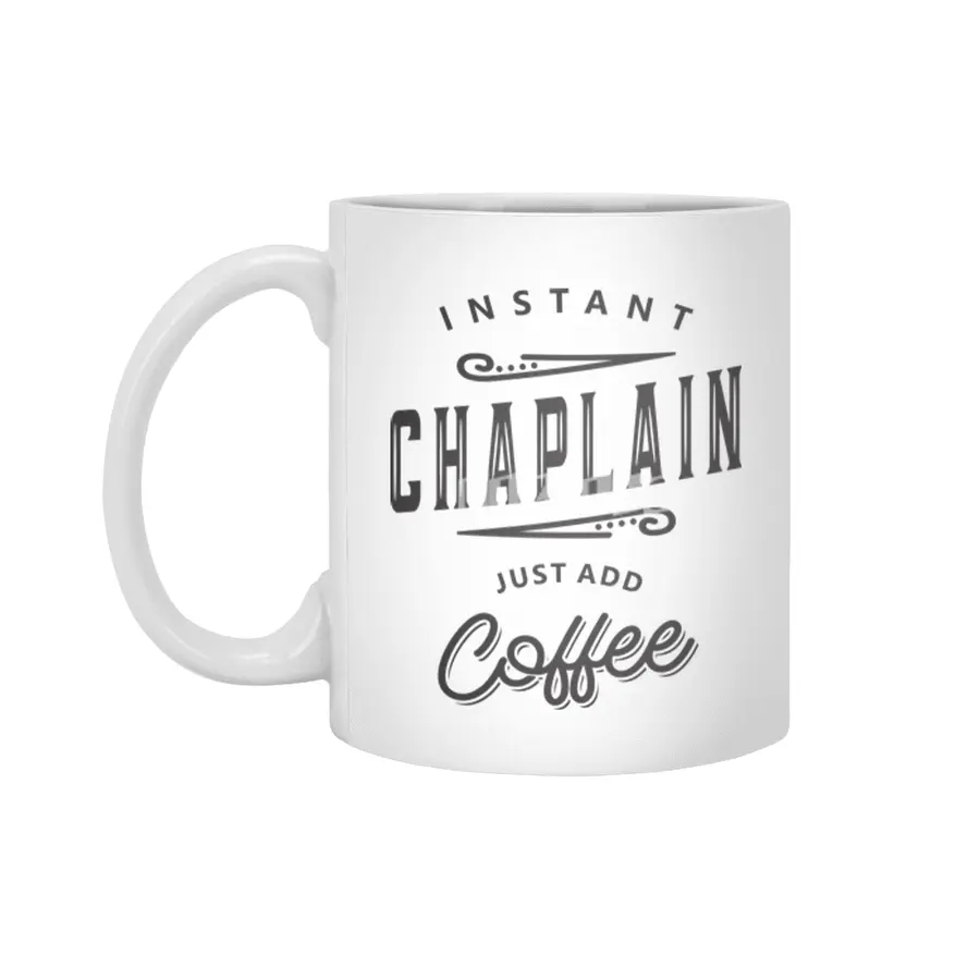 Chaplain Funny Job Title Profession Birthday Worker Beyaz Kupa