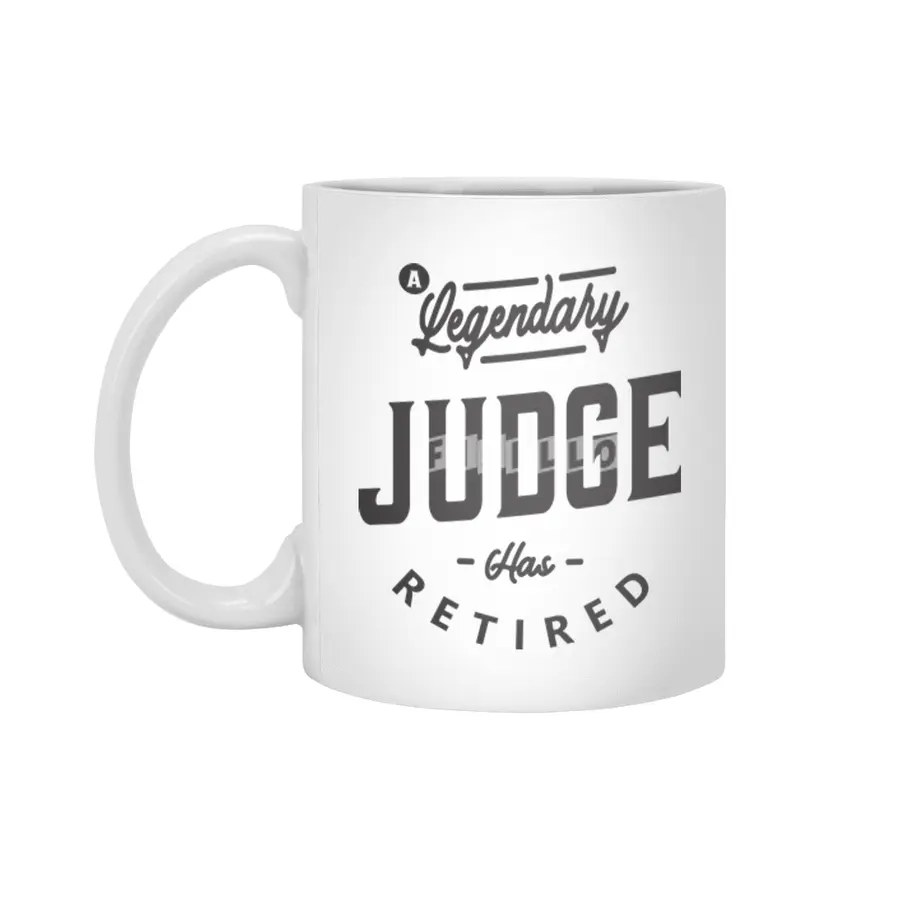 Judge Funny Job Title Profession Birthday Worker Beyaz Kupa