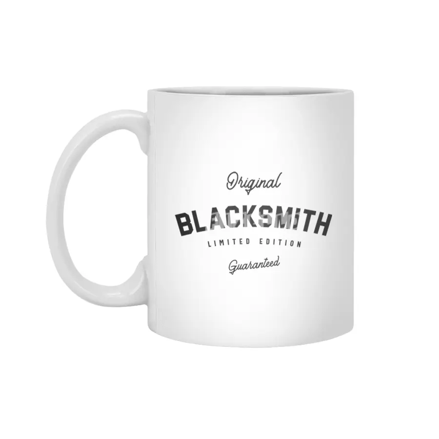 Blacksmith Funny Job Title Profession Birthday Worker Beyaz Kupa