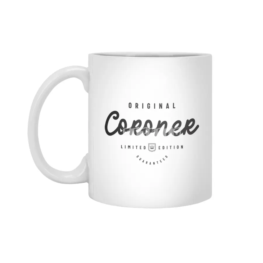 Coroner Funny Job Title Profession Birthday Worker Beyaz Kupa