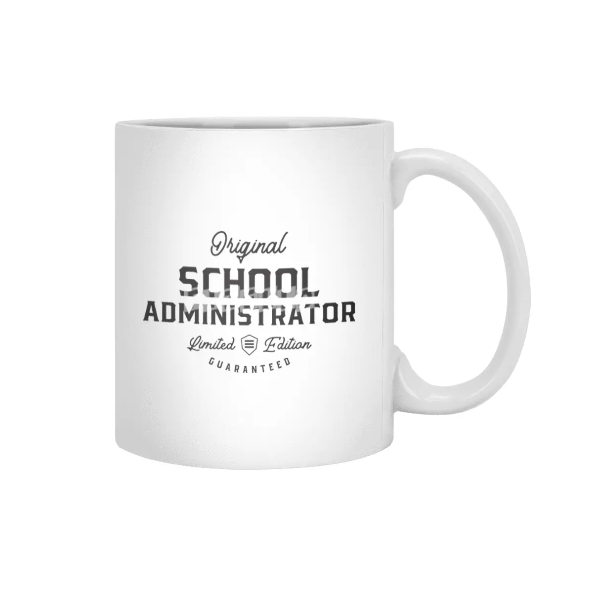 School Administrator Funny Job Title Profession Birthday Worker Beyaz Kupa
