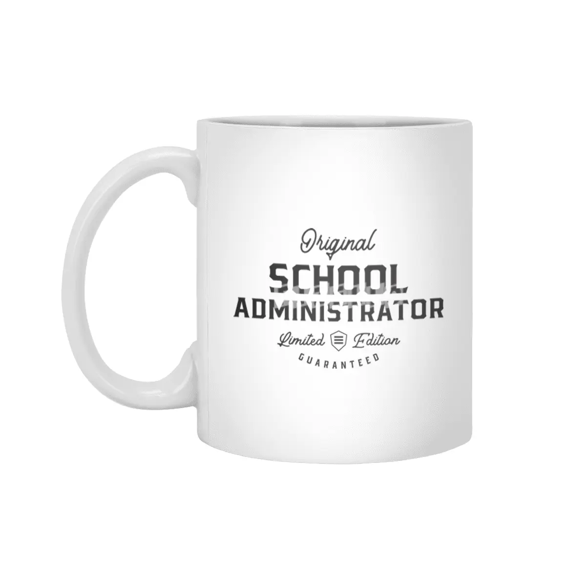 School Administrator Funny Job Title Profession Birthday Worker Beyaz Kupa