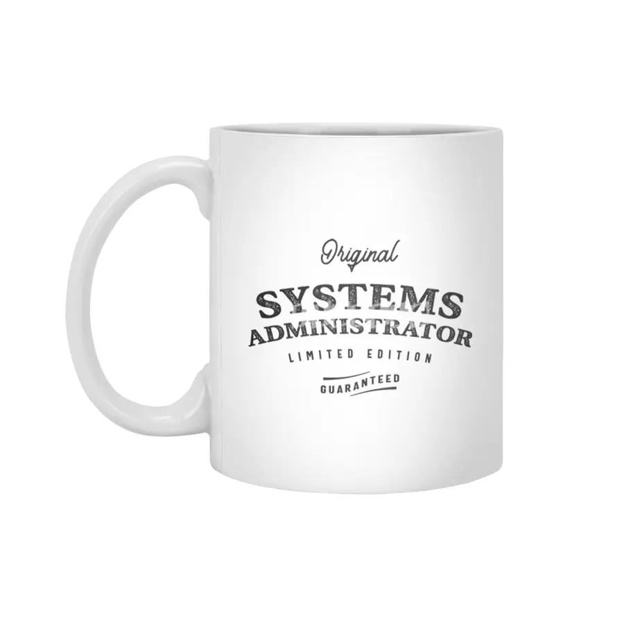 Systems Administrator Funny Job Title Profession Birthday Worker Beyaz Kupa