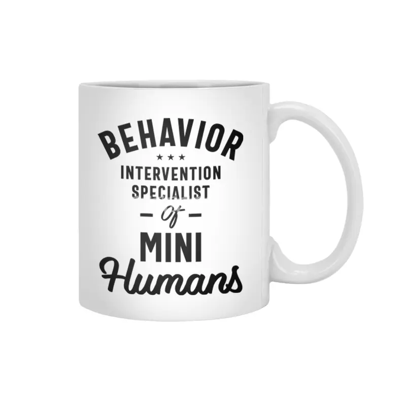 Behavior Intervention Specialist Job Title Gift Beyaz Kupa
