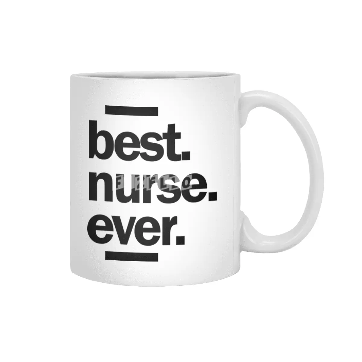 Best Nurse Ever Job Title Men Women Gift Beyaz Kupa