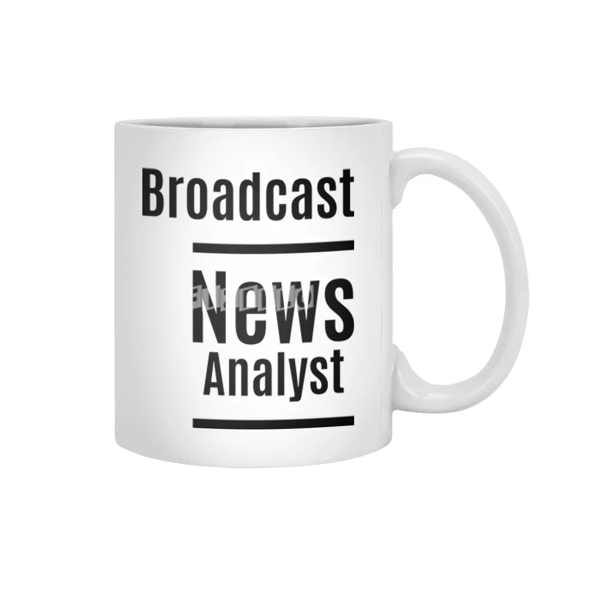 Broadcast News Analyst Job Title Gift Beyaz Kupa