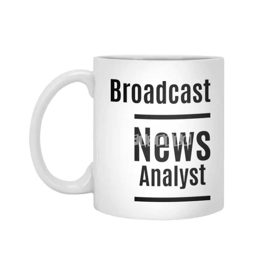 Broadcast News Analyst Job Title Gift Beyaz Kupa