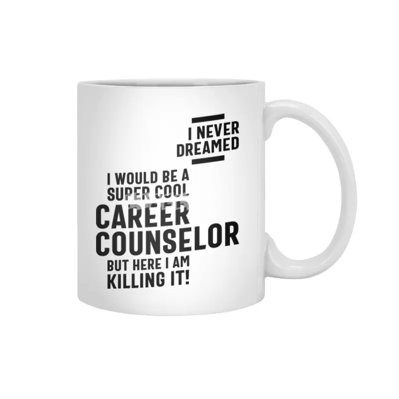 Career Counselor Job Title Gift Beyaz Kupa