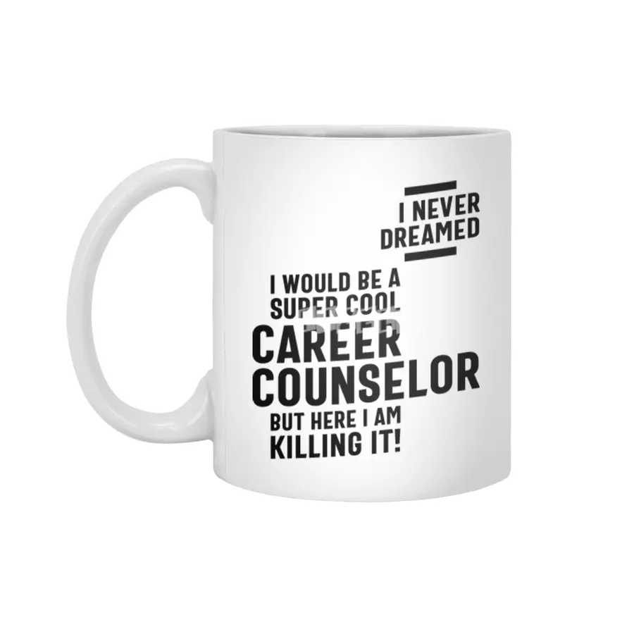 Career Counselor Job Title Gift Beyaz Kupa