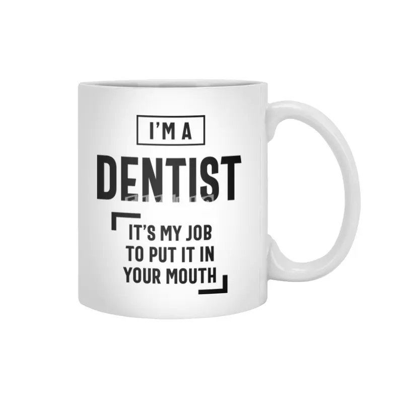 Dentist Job Title Men Women Gift Beyaz Kupa