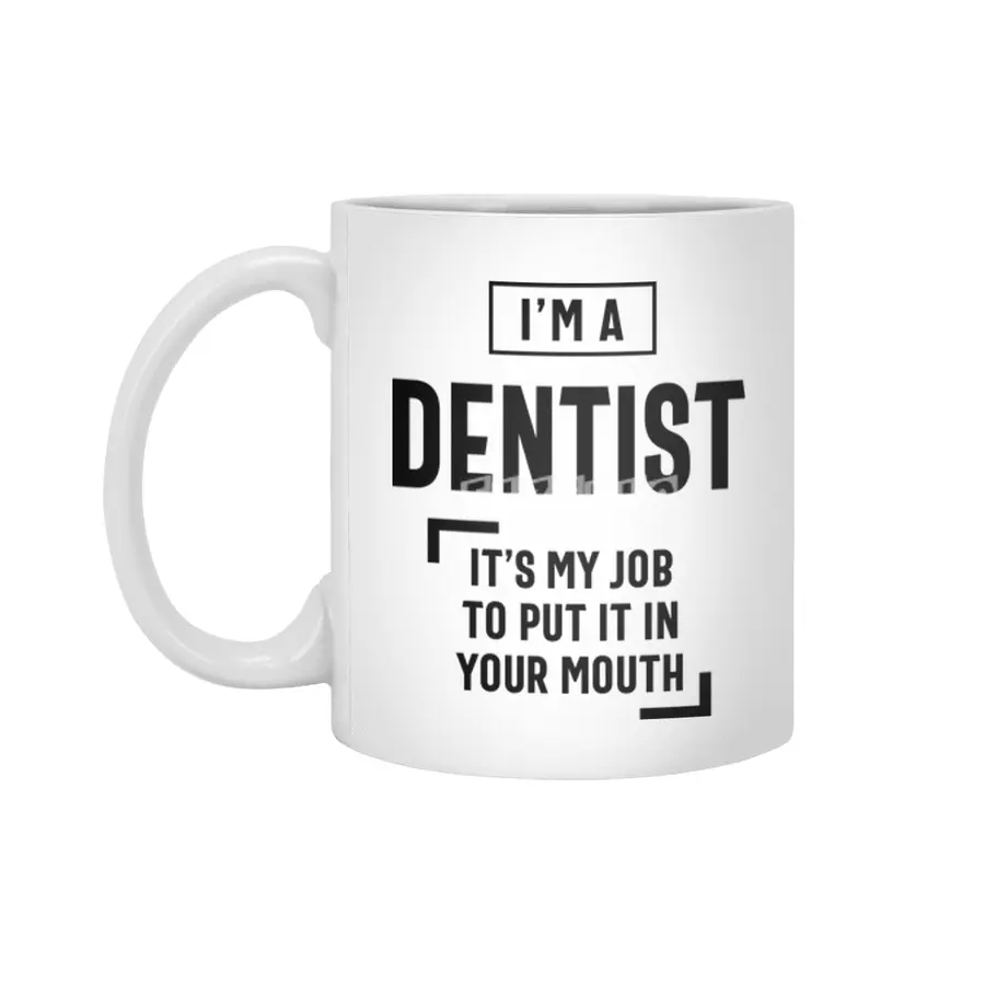 Dentist Job Title Men Women Gift Beyaz Kupa