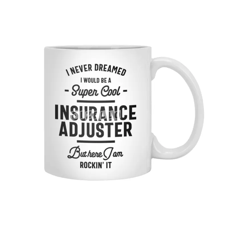 Insurance Adjuster Work Job Title Gift Beyaz Kupa