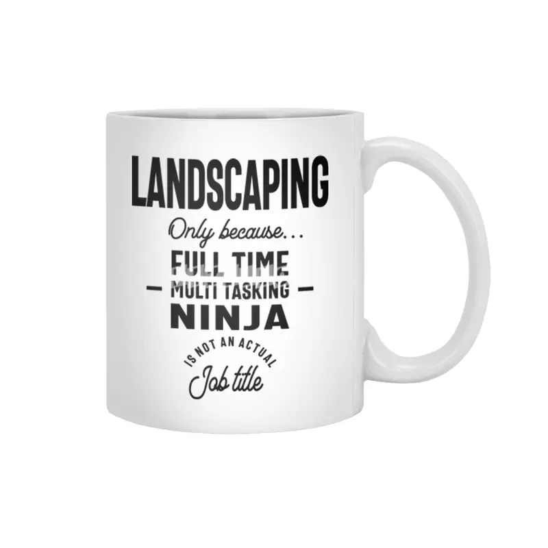 Landscaping Job Title Gift Beyaz Kupa