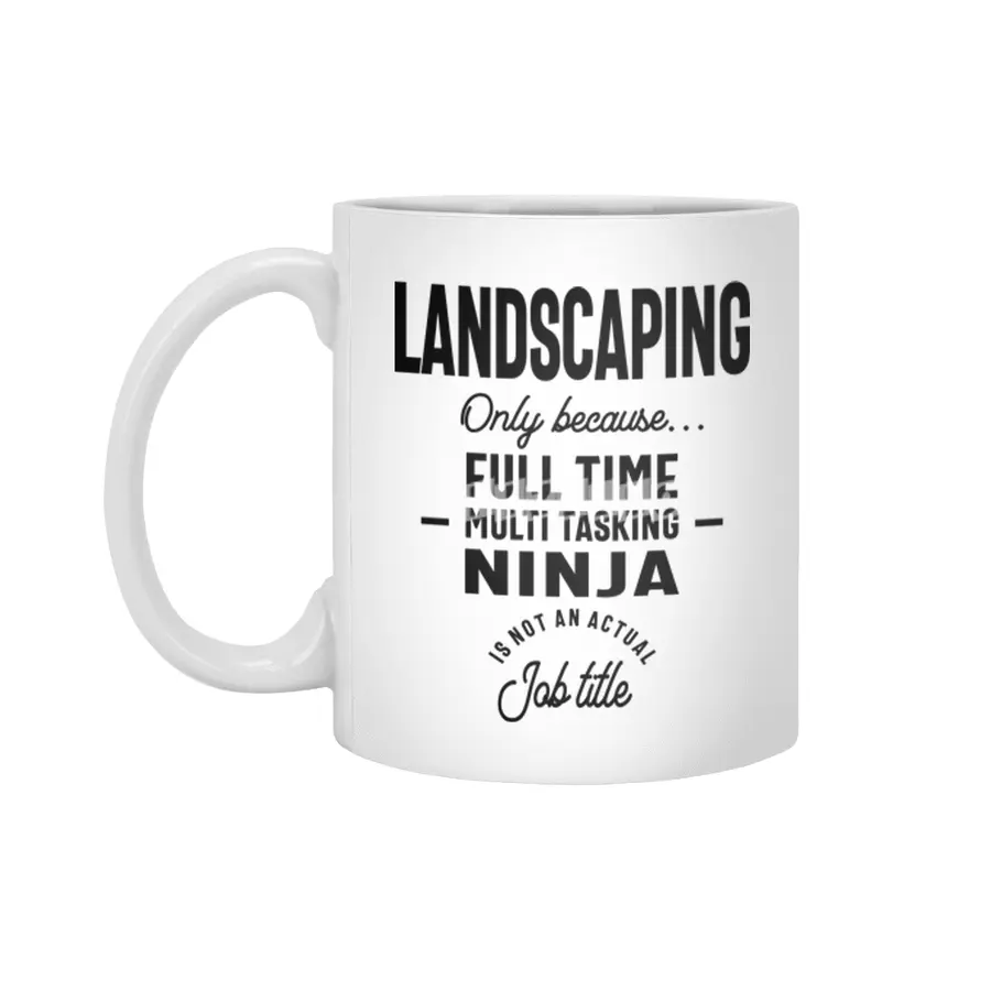Landscaping Job Title Gift Beyaz Kupa