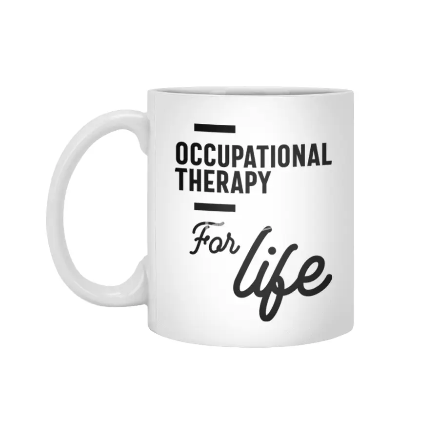 Occupational Therapy Work Job Title Gift Beyaz Kupa