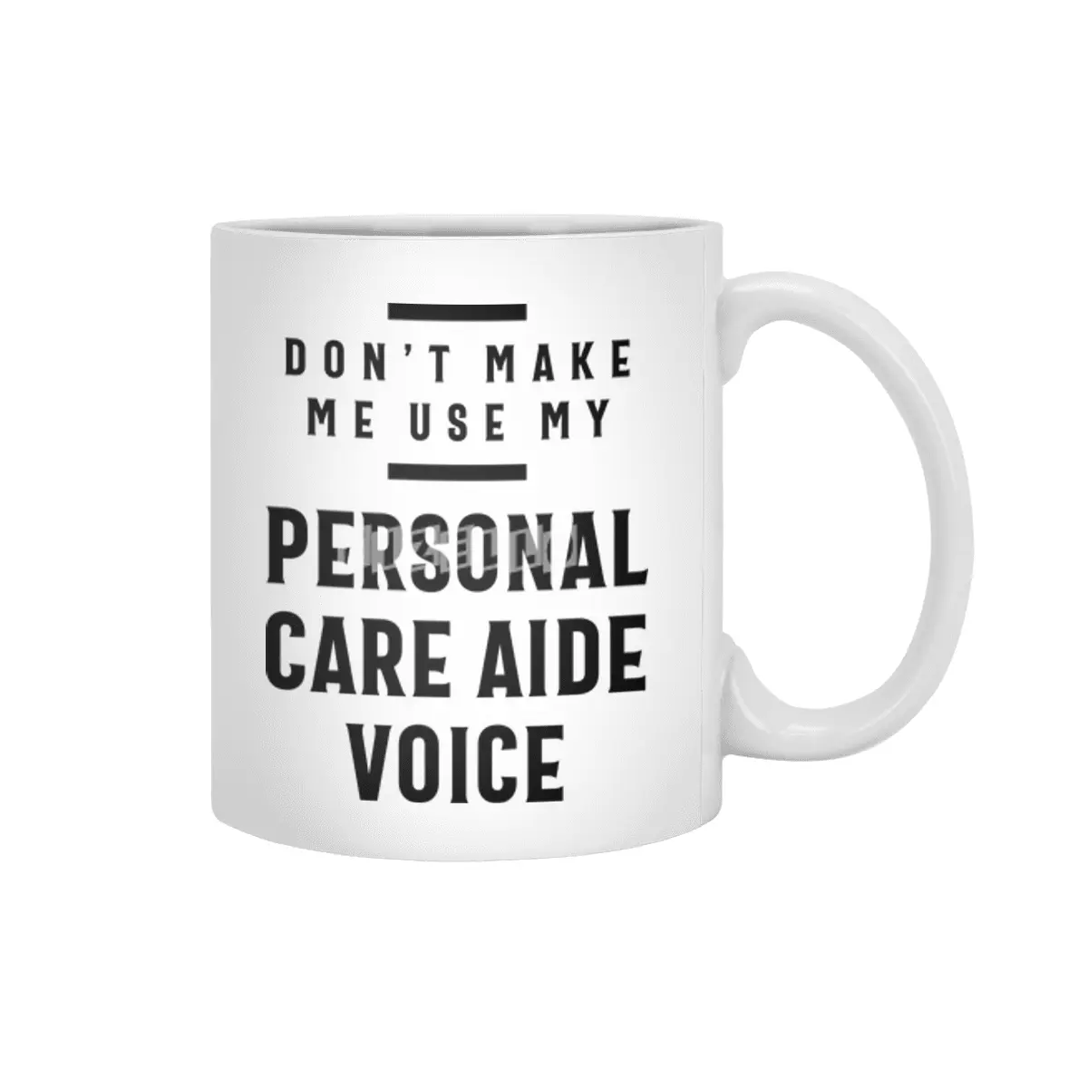 Personal Care AIDE Voice Job Title Gift Beyaz Kupa
