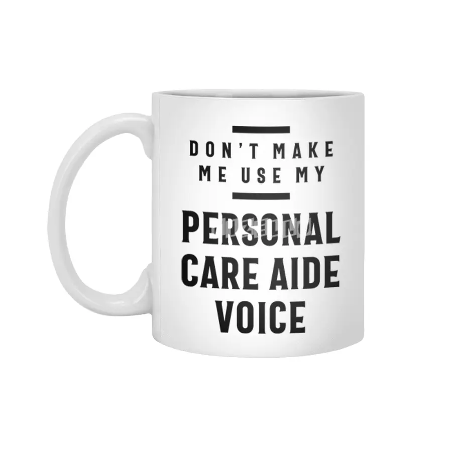Personal Care AIDE Voice Job Title Gift Beyaz Kupa