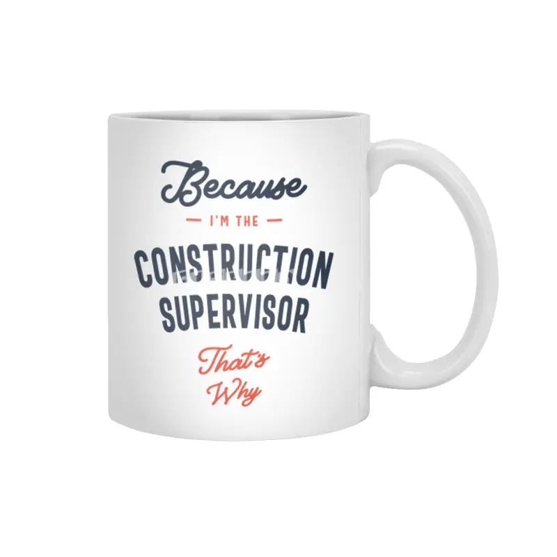 Construction Supervisor Job Title Profession Beyaz Kupa
