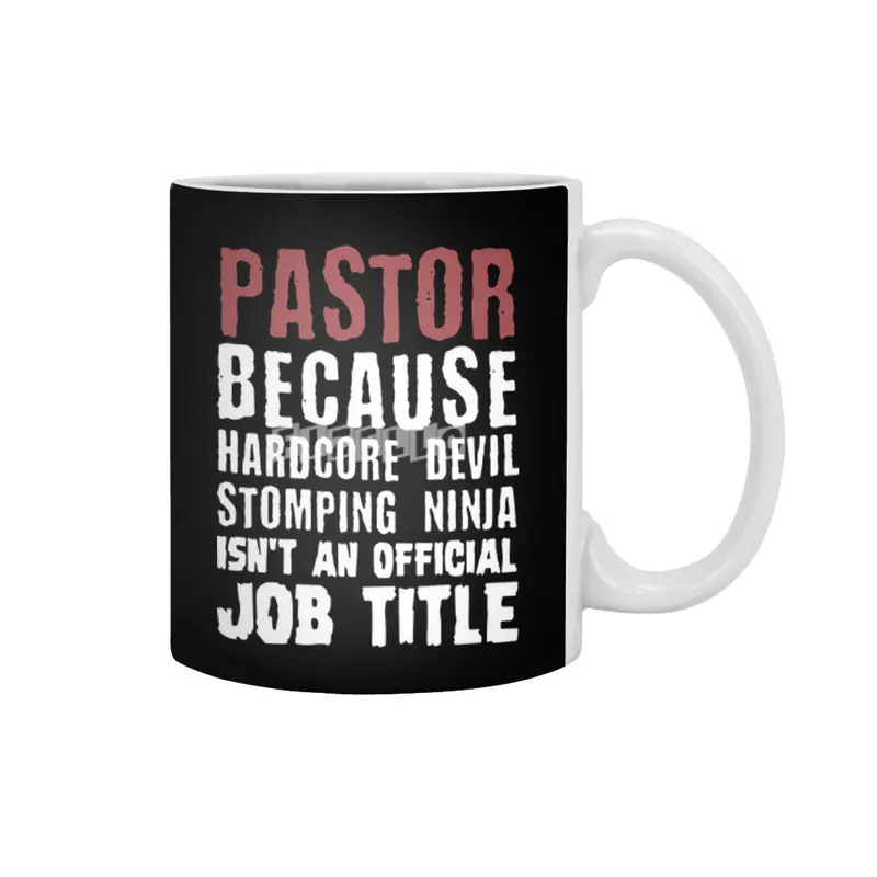 pastor because hardcore devil stomping ninja isnt an official job title farmer Beyaz Kupa