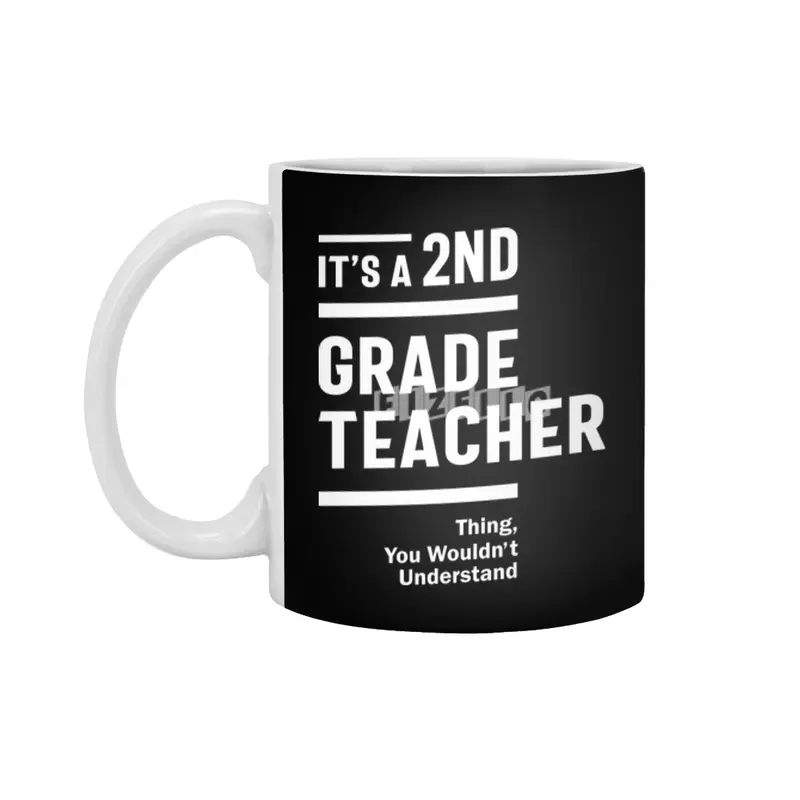 2nd Grade Teacher Job Title Occupation Gift Beyaz Kupa