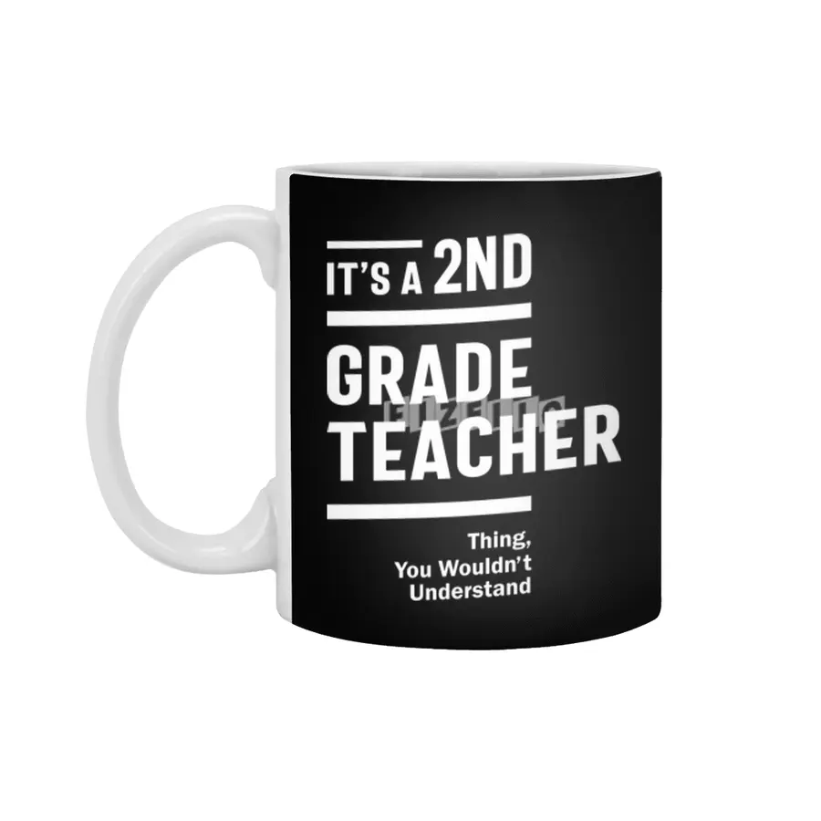 2nd Grade Teacher Job Title Occupation Gift Beyaz Kupa