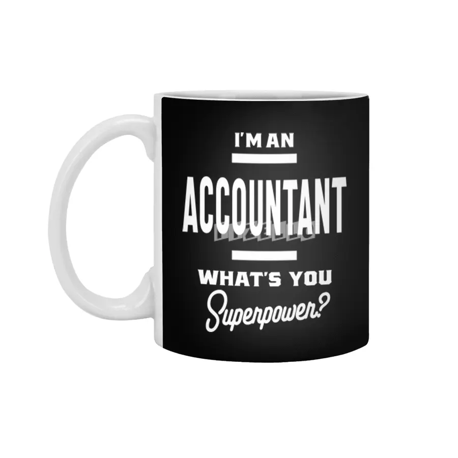 Accountant Work Job Title Gift Beyaz Kupa