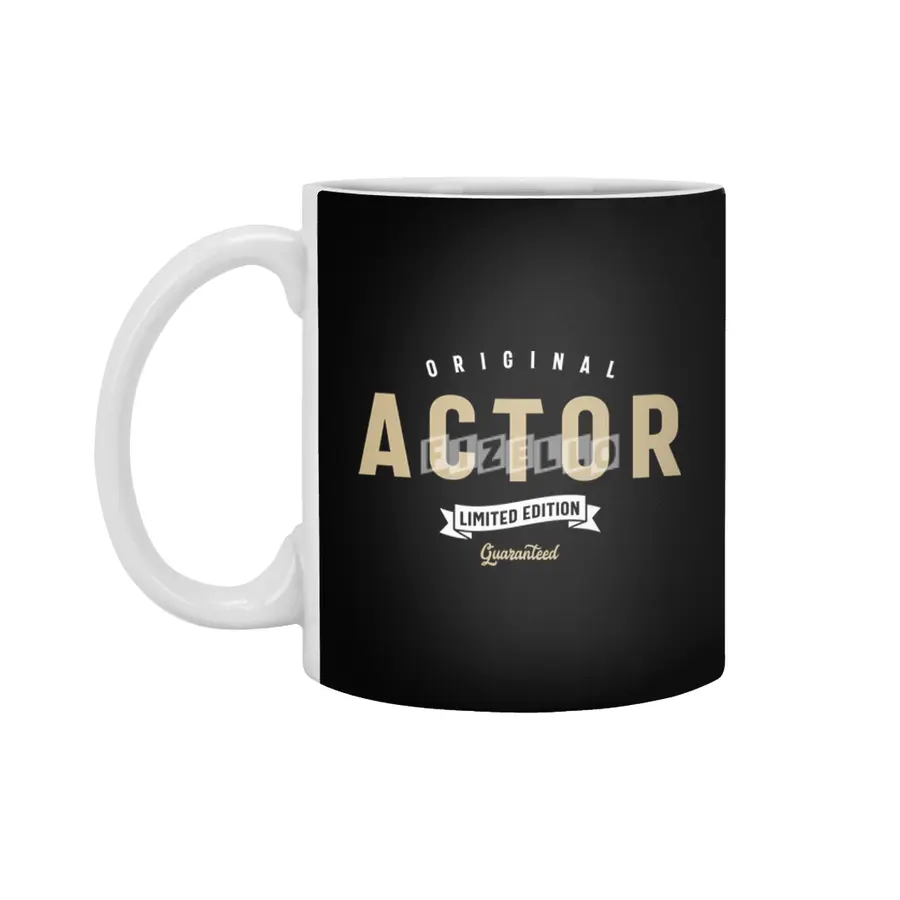 Actor Funny Job Title Profession Birthday Worker Beyaz Kupa