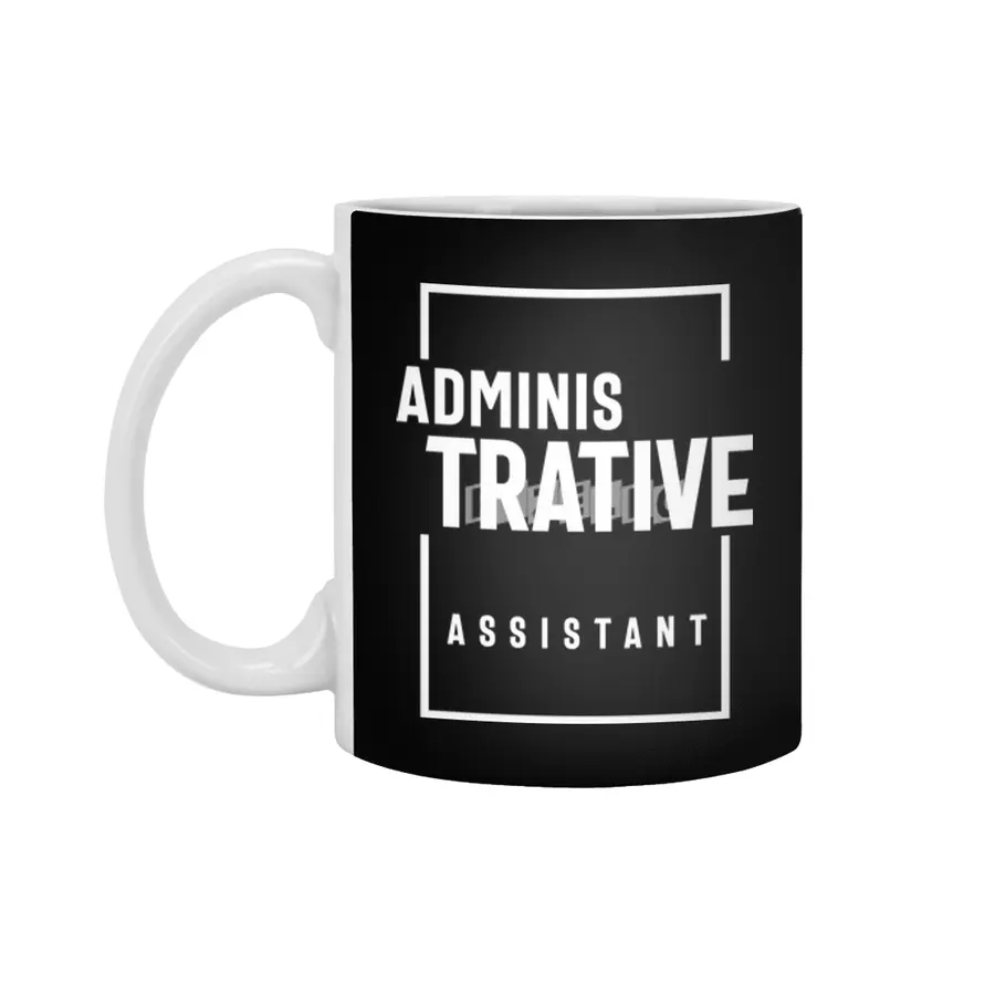 Administrative Assistant Gift Funny Job Title Profession Birthday Idea Beyaz Kupa