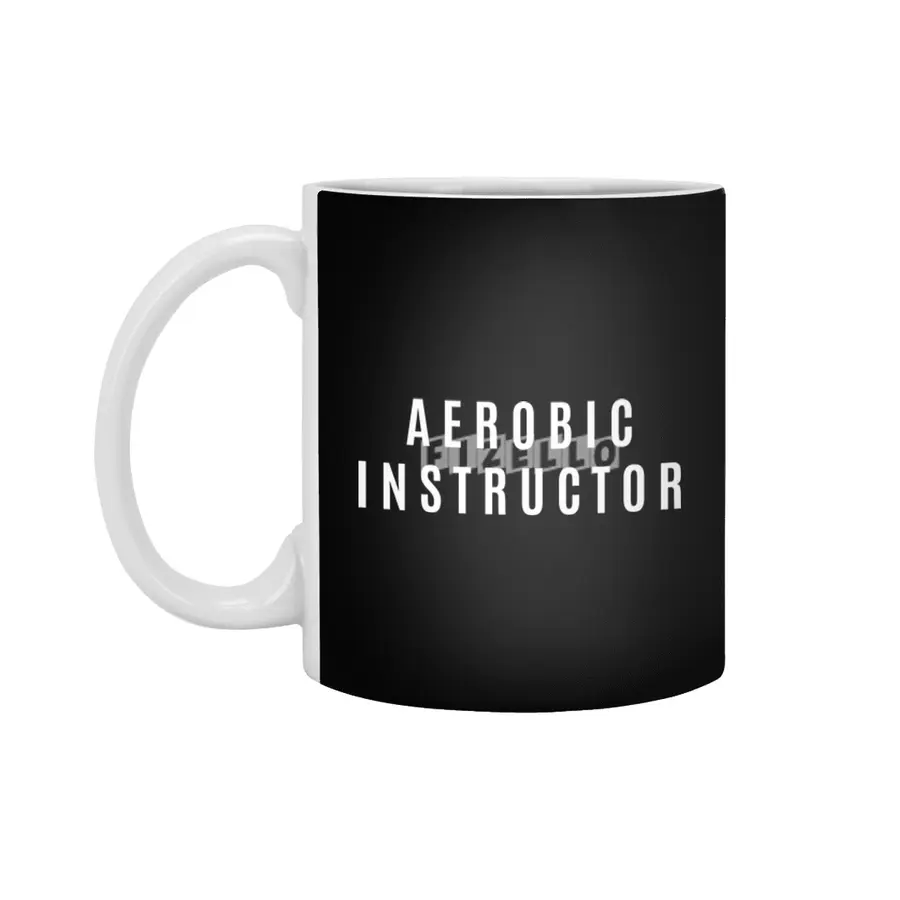 Aerobic Instructor Gift Funny Job Title Profession Birthday Idea Beyaz Kupa
